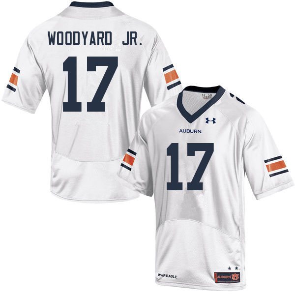 Men's Auburn Tigers #17 Robert Woodyard Jr. White 2022 College Stitched Football Jersey